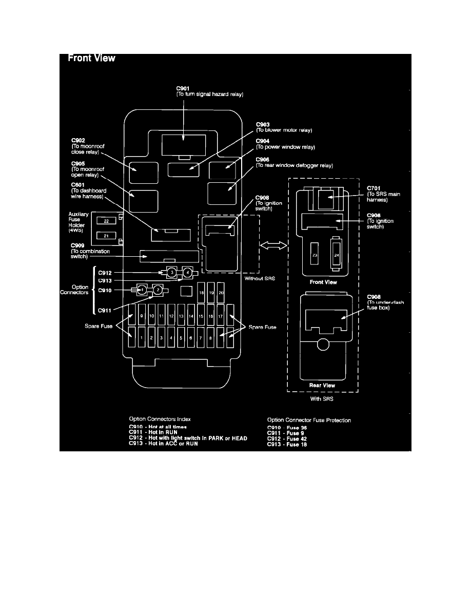 Honda Service and Repair Manuals > Prelude L42.3L DOHC (1992