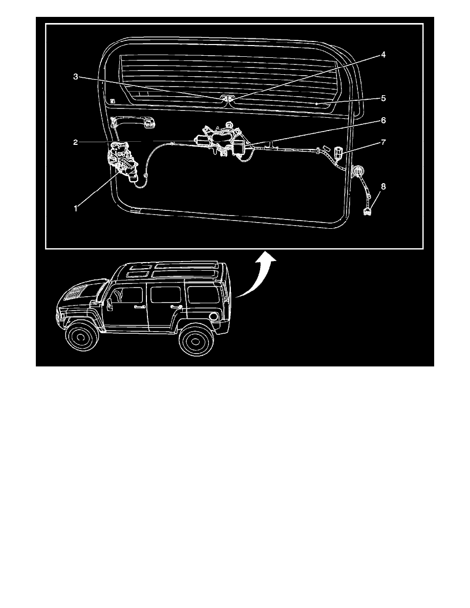 Hummer Service and Repair Manuals > H3 L53.7L (2007) > Body and Frame > Locks > Power