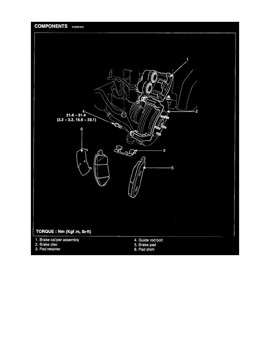 Hyundai Manuals > Santa Fe FWD V62.7L (2007) > Brakes and