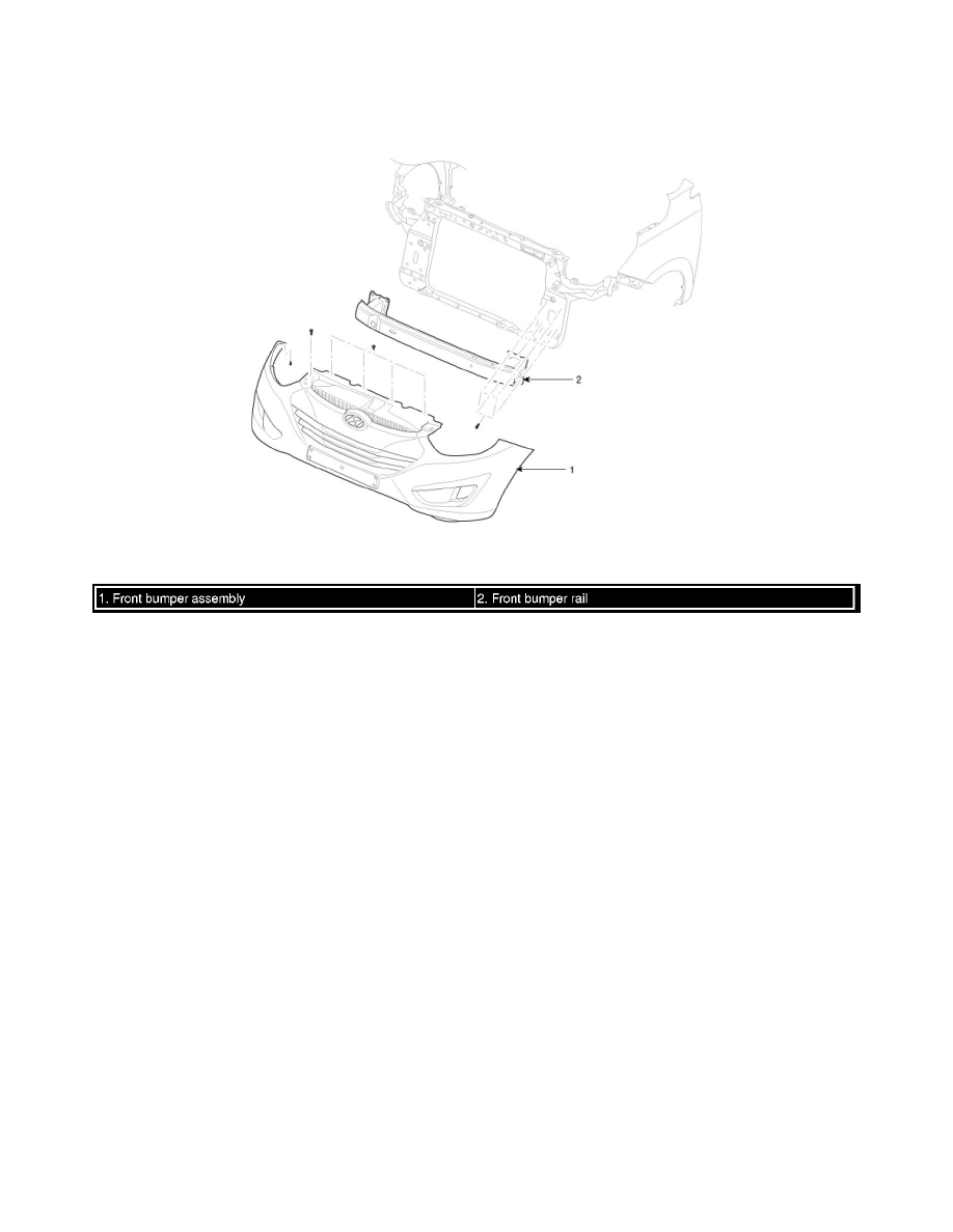 Hyundai Service and Repair Manuals > Tucson AWD L42.4L (2010) > Body and Frame