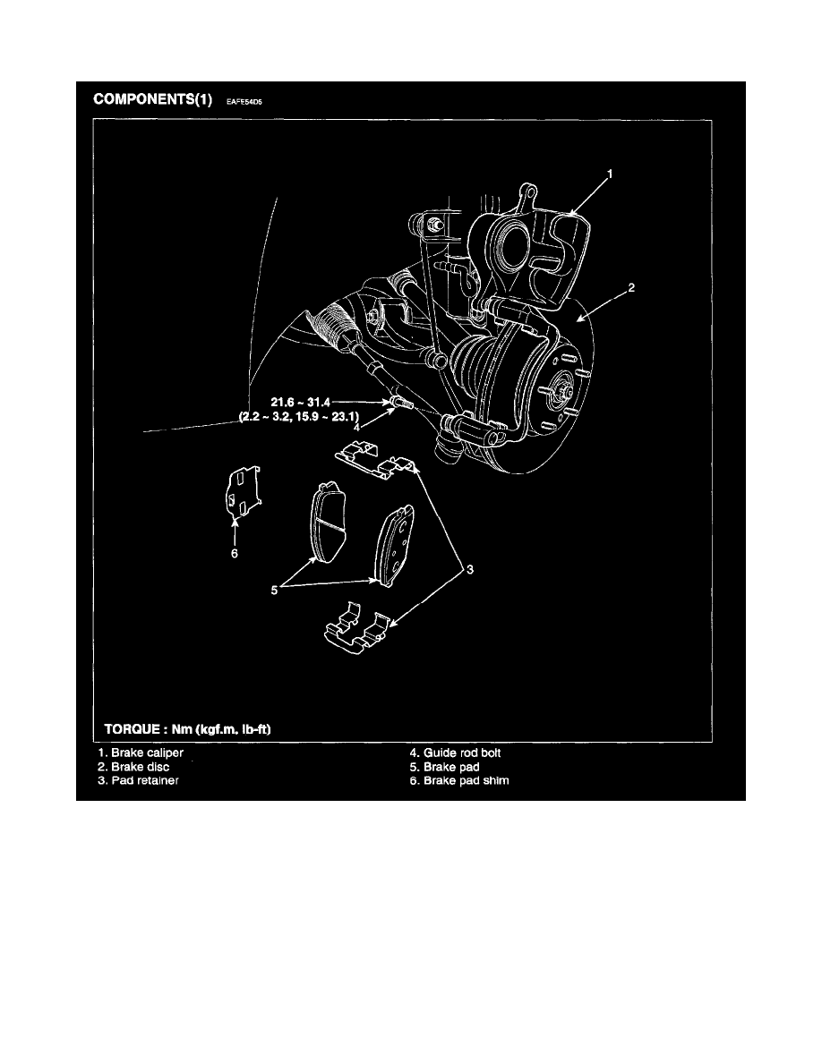 Kia Service and Repair Manuals > Rondo L42.4L (2007) > Brakes