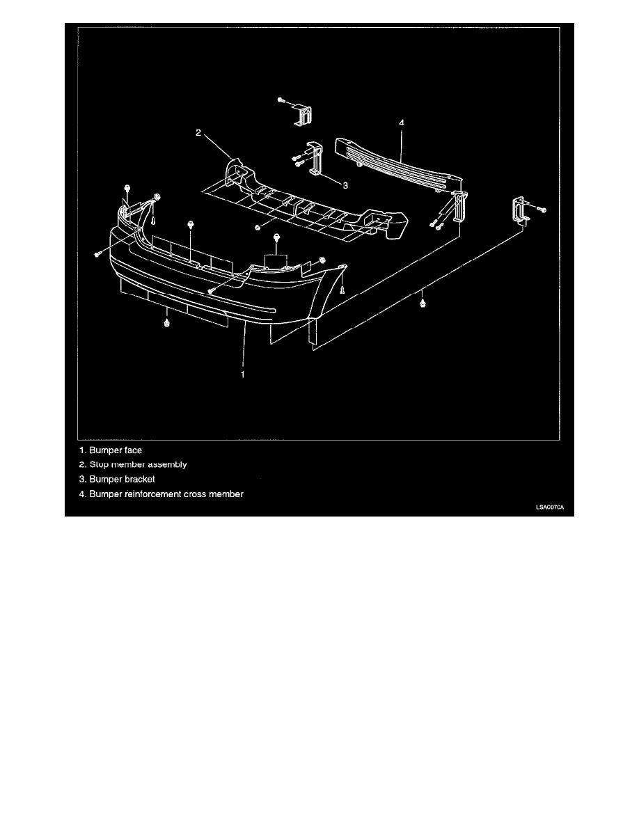 Kia Service and Repair Manuals > Sorento V63.5L (2004) > Body and Frame Bumper
