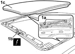 Sun roof GLASS PANEL - R.R.