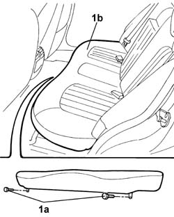 Single rear seat cushion - R.R.