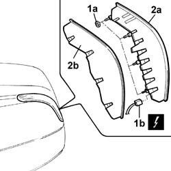 Left outside rear light cluster - R.R.