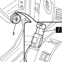 Passenger air bag deactivating switch - r r