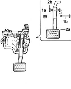 PEDAL assembly - dismantling and repairing at the bench