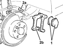 REAR BRAKE DISCS - R.R. with brake calipers removed