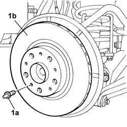 REAR BRAKE DISCS - R.R. with brake calipers removed