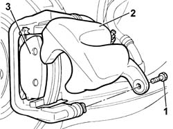 REAR BRAKE PADS - Replace with wheels removed - including handbrake adjustment (if necessary)
