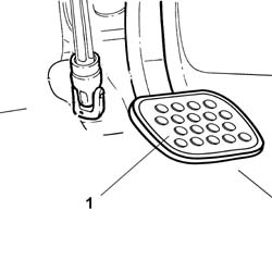 RUBBER PEDAL COVER (one) - Replace