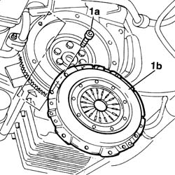 CLUTCH - R.R. with gearbox removed
