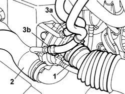 HOSE CONNECTED to EXHAUST PIPE - R.R.
