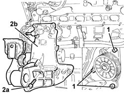 ENGINE - Position on stand and Remove