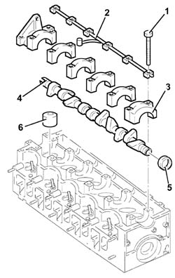 SINGLE CYLINDER HEAD, removed - Overhaul