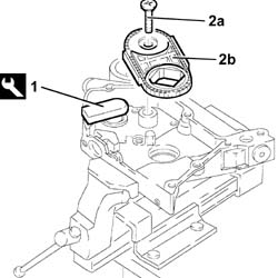 ENGINE OIL PUMP, removed - Check at the bench