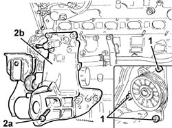 ENGINE - Position on stand and Remove