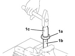 Counter-balance shaft crankcase bearings - Replace with engine and gearbox removed