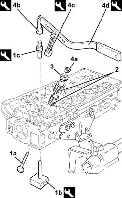 SINGLE CYLINDER HEAD, removed - Overhaul