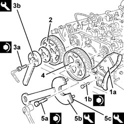 CAMSHAFTS in cylinder head - R.R. with head removed