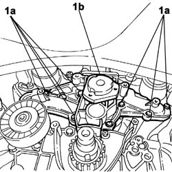 WATER PUMP - R.R. REFITTING WITH TIMING BELT REMOVED