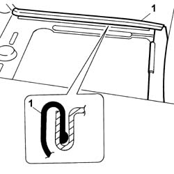Rear seat backrest frame - R.R.
