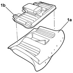 Rear seat backrest frame - R.R.