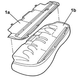 Rear seat cushion frame - R.R.