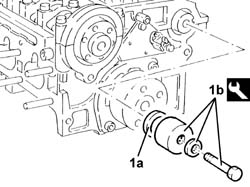 CAMSHAFTS in cylinder head - R.R. with head removed
