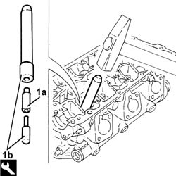 Right CYLINDER HEAD - Overhaul - Dismantling
