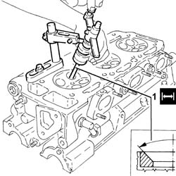 Right CYLINDER HEAD - Overhaul - Dismantling