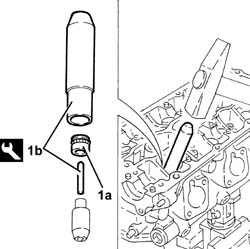 Right CYLINDER HEAD - Overhaul - Dismantling
