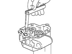 ENGINE OIL PUMP, removed - Check at the bench