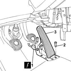 ACCELERATOR PEDAL WITH INTEGRATED POTENTIOMETER - R.R.