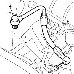 Engine oil supply pipe to turbocharger