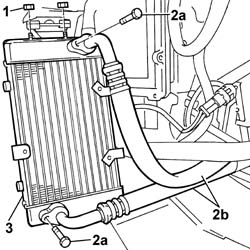 Engine oil cooling radiator - R.R.