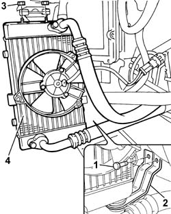 Engine oil cooling radiator air duct - R.R.