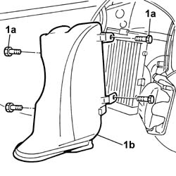 Engine oil cooling radiator air duct - R.R.
