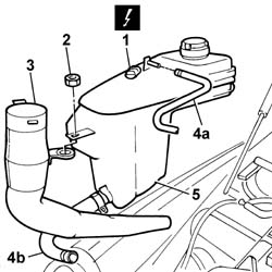 Engine coolant SUPPLY RESERVOIR - R.R.