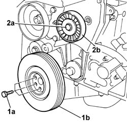TOOTHED timing BELT - R.R. with engine removed