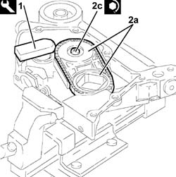 ENGINE OIL PUMP, removed - Check at the bench