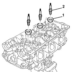 Right CYLINDER HEAD - Overhaul - Dismantling