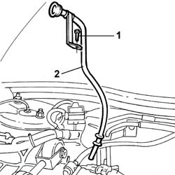 Engine oil dip stick PIPE - R.R.