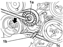 ENGINE - Position on stand and Remove
