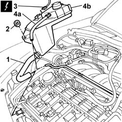 Engine coolant SUPPLY RESERVOIR - R.R.