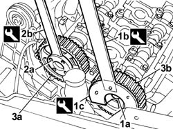 WATER PUMP - R.R. REFITTING WITH TIMING BELT REMOVED