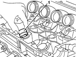 HYDRAULIC TAPPET (one) - Replace with camshaft removed