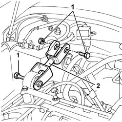 Power unit REACTION ROD - Replace