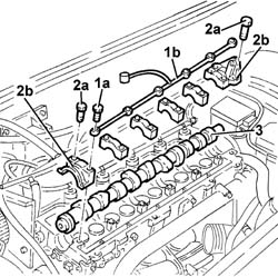 CAMSHAFT in cylinder head - R.R. on vehicle