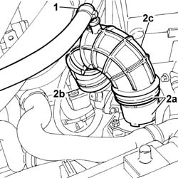 Air inlet pipe to turbocharger - r + r